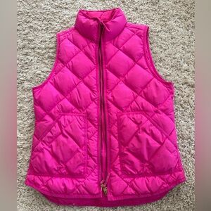 Hot Pink J.Crew Quilted Vest